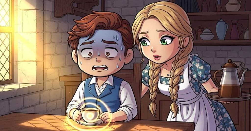 ภาพประกอบนิทานกริมม์เรื่องแสงอาทิตย์ทำให้ความจริงปรากฏ 4