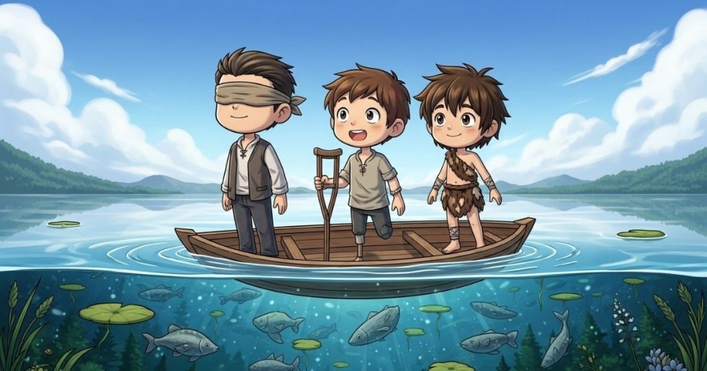 ภาพประกอบนิทานกริมม์เรื่องโนอิสต์และลูกชายทั้งสามของเขา 4