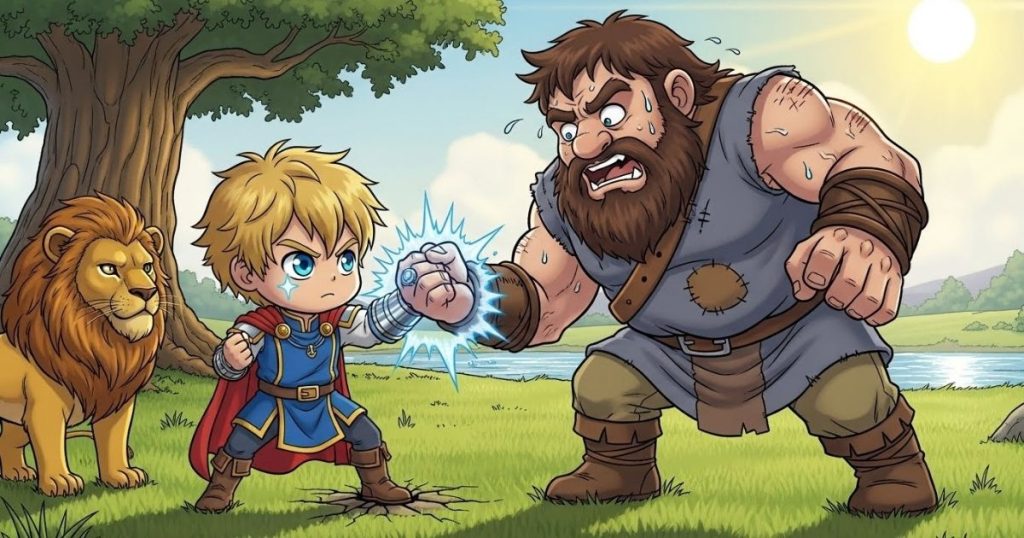 ภาพประกอบนิทานกริมม์เรื่องโอรสกษัตริย์ผู้ไร้ความกลัว 4