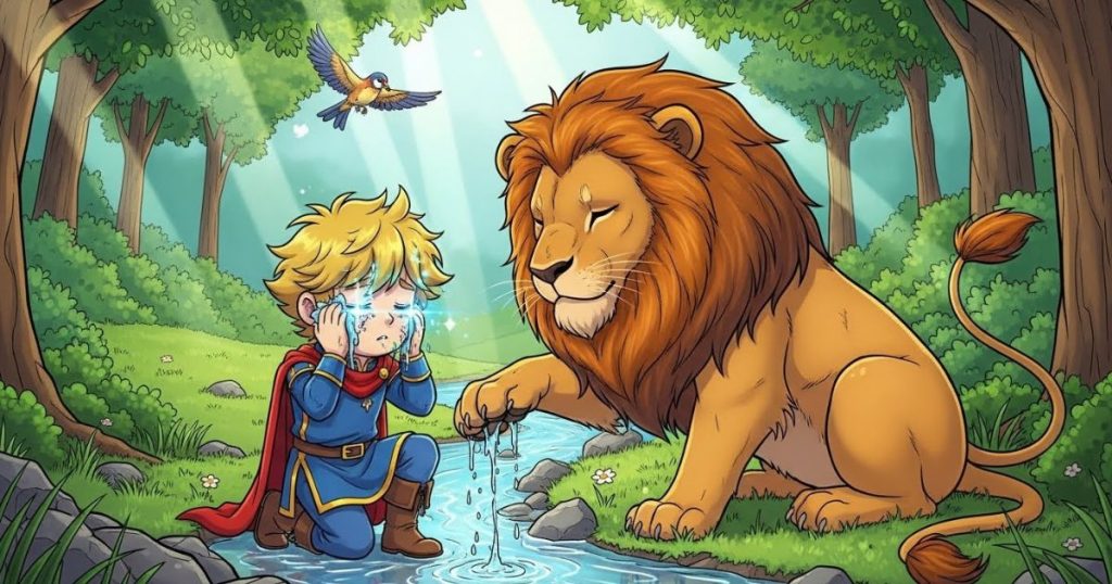 ภาพประกอบนิทานกริมม์เรื่องโอรสกษัตริย์ผู้ไร้ความกลัว 5