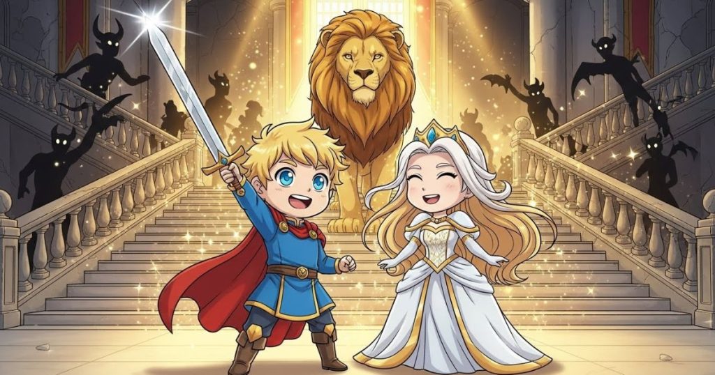 ภาพประกอบนิทานกริมม์เรื่องโอรสกษัตริย์ผู้ไร้ความกลัว 7