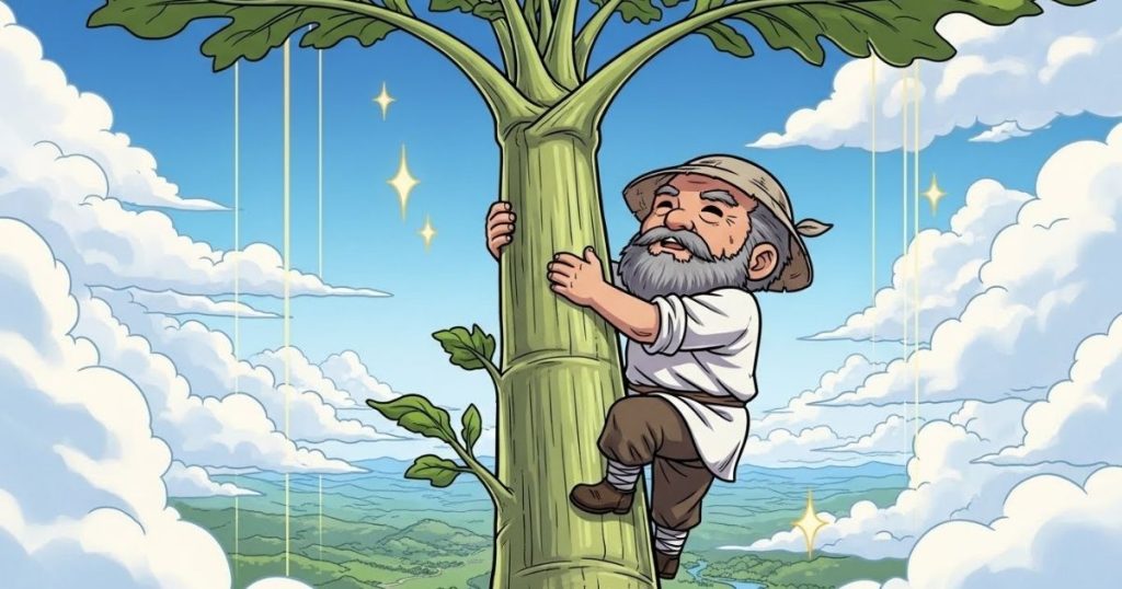 ภาพประกอบนิทานกริมม์เรื่องไม้นวดข้าวจากสวรรค์ 3