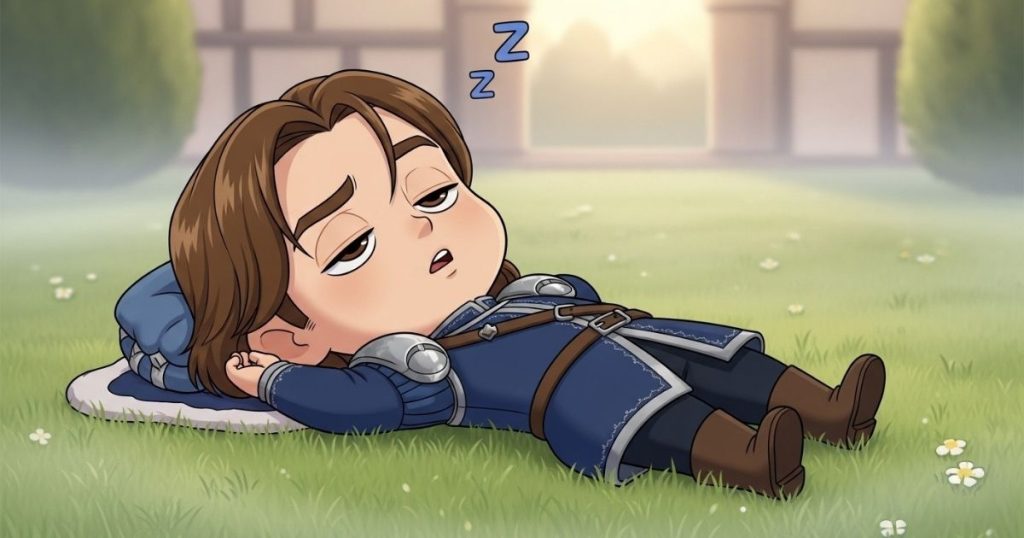 ภาพประกอบนิทานกริมม์เรื่องสามพี่น้องจอมขี้เกียจ 2