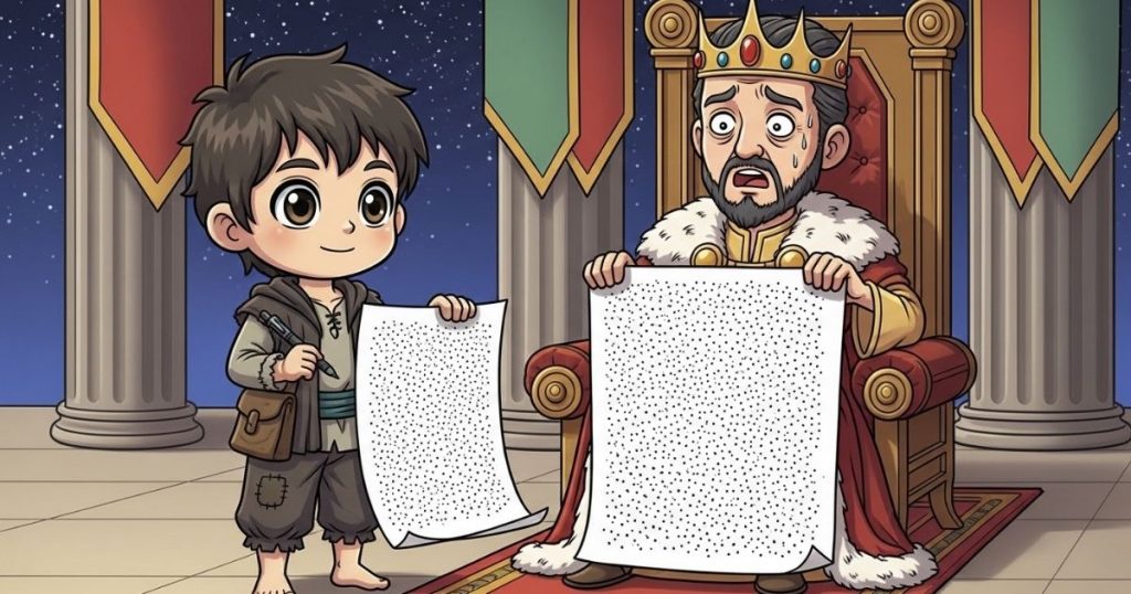 ภาพประกอบนิทานกริมม์เรื่องเด็กเลี้ยงแกะผู้ชาญฉลาด 3